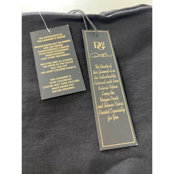 DG2 by Diane Gilman New Classic Stretch Button Fly Pull On Jean Sz 18W Black NEW - Picture 5 of 8